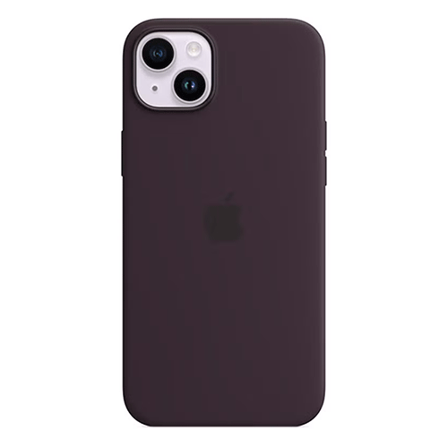 iPhone 14 Plus Silicone Case with MagSafe Elderberry