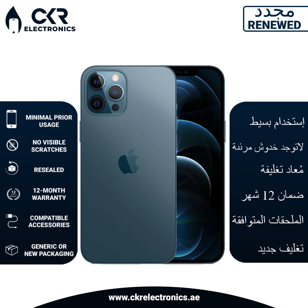 iPhone 12 Pro Max With Facetime 256GB Pacific Blue 5G - International Version