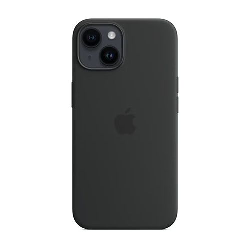 iPhone 14 Silicone Case with MagSafe Midnight