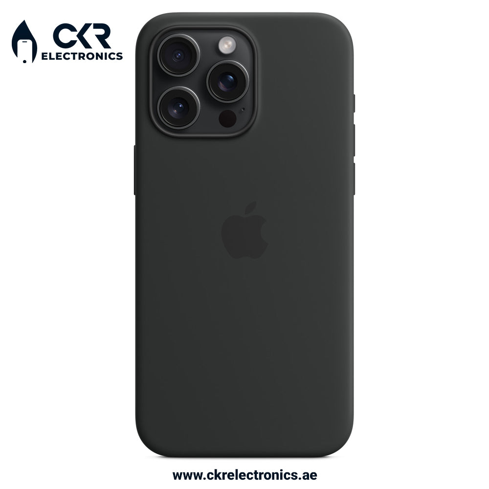 iPhone 15 Pro Max Silicone Case With MagSafe Black
