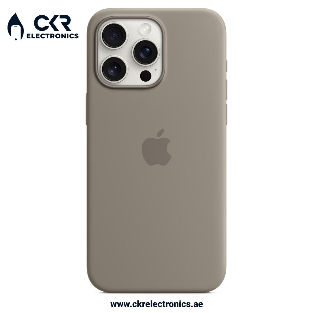 iPhone 15 Pro Max Silicone Case With MagSafe Titaniun